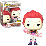 Hisoka #652 Hunter x Hunter Funko Pop shown in-box and out-of-box, front view