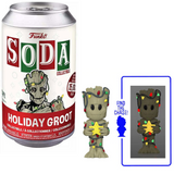 Holiday Groot Guardians of the Galaxy Funko Soda figure in can and out of can