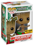 Holiday Dancing Groot #101 Guardians of the Galaxy Funko Pop Metallic Hot Topic Exclusive in box