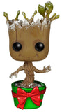 Holiday Dancing Groot #101 Guardians of the Galaxy Funko Pop Metallic Hot Topic Exclusive out of box