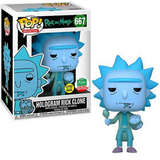 Hologram Rick Clone #667 Rick and Morty Funko Pop in box and out of box