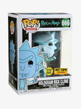 Hologram Rick Clone (Protester) #666 Funko Pop! Hot Topic Exclusive glow in the dark in box