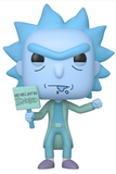 Hologram Rick Clone (Protester) #666 Funko Pop! Hot Topic Exclusive glow in the dark out of box
