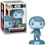 Holographic Luke Skywalker #615 Return of the Jedi GITD EE Exclusive Funko Pop figure in box and out of box