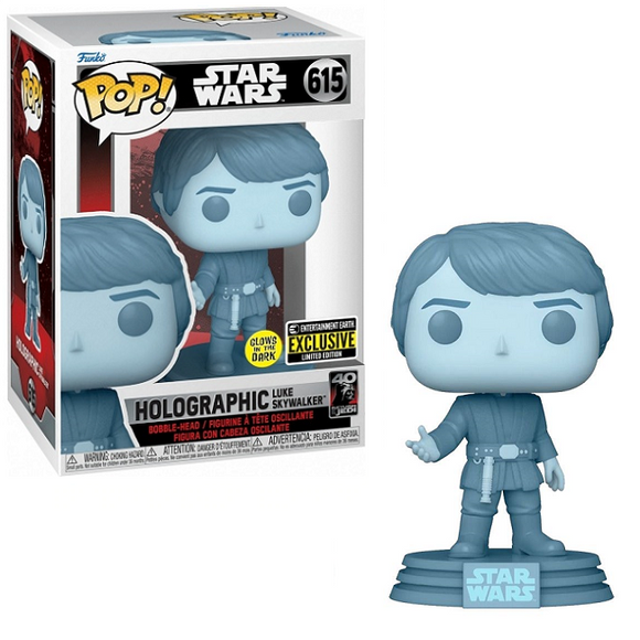 Holographic Luke Skywalker #615 - Return of the Jedi 40th Funko Pop! [Gitd EE Exclusive]