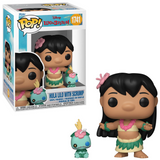 Hula Lilo with Scrump #1741 Disney Lilo & Stitch Funko Pop in box and out of box