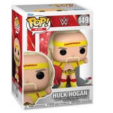 Hulk Hogan #149 WWE Funko Pop displayed in box, front view