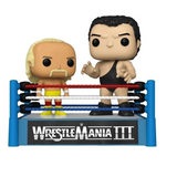 Hulk Hogan & Andre the Giant WrestleMania III Funko Pop figures shown out of the box, front view