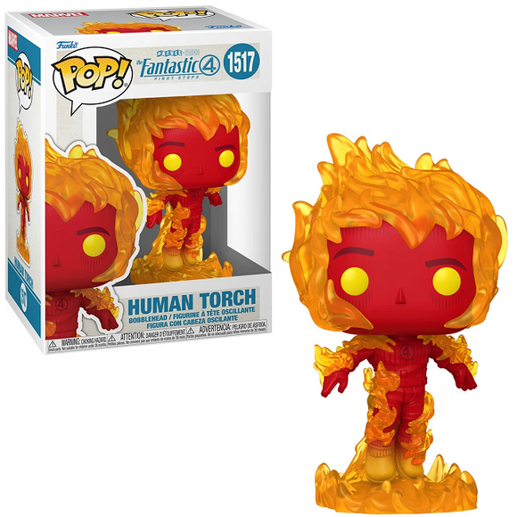 Human Torch #1517 Fantastic Four Funko Pop! — in box and out of box