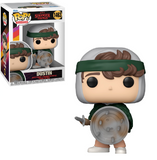 Hunter Dustin #1463 Stranger Things Funko Pop TV With Shield figure in box and out of box front view