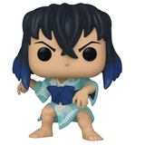Inosuke Hashibira Funko Pop #1532 Kimono displayed out of the box showing full character details