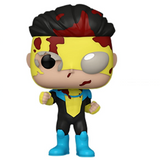 Invincible Funko Pop #1502 Bloody Specialty Series Exclusive displayed out of the box showing full character details