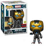 Iron Man Model 39 #555 Marvel GITD AAA Exclusive Funko Pop! in and out of box