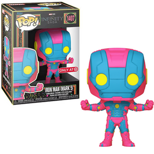 Iron Man [Mark 5] #1407 - Marvel The Infinity Saga Funko Pop! [Blacklight Target Exclusive]