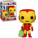 Iron Man with Bag #1282 Marvel Funko Pop Holiday figure in box and out of box