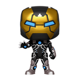 Iron Man Model 39 #555 Marvel glow-in-the-dark Funko Pop! in black and gold armor out of box