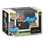 Itchy & Scratchy #1267 Funko Pop! displayed inside the box, front view