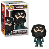 Jack Armored #1052 Samurai Jack Funko Pop figure with teal armor and full beard