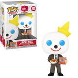Jack Box #220 Jack in the Box Meaty Cheesy Boys Funko Pop Ad Icons in box and out of box