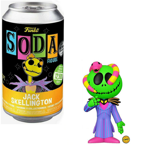 Jack Skellington - The Nightmare Before Christmas Funko Soda [Blacklight Green Chase Hot Topic Exclusive]