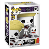 Jack With Zero #1470 Beach Funko Pop inside the box.
