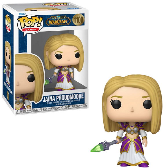 Jaina Proudmoore #1100 World of Warcraft The War Within Funko Pop in box and out of box