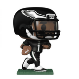 Jalen Hurts #240 Funko Pop! figure shown out of the box, front view