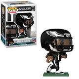 Jalen Hurts #240 Funko Pop! shown in box and out of box, front view