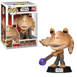 Jar Jar Binks With Booma Balls Funko Pop Star Wars #700 shown in-box and out of box