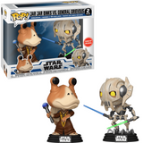 Jar Jar Binks vs General Grievous Star Wars Funko Pop! in box and out of box