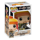 Jayne Cobb #138 Funko Pop! displayed inside the box, front view