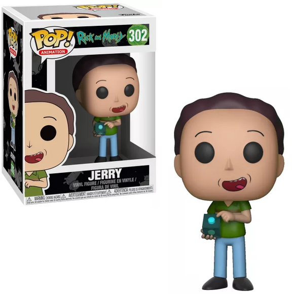 Jerry with Meeseeks Box #302 Funko Pop! in box and out of box