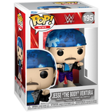 Jesse The Body Ventura #195 WWE Funko Pop figure in box with bandana retro ring gear and classic look