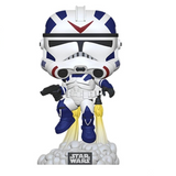 Jet Trooper Funko Pop #643 GameStop Exclusive displayed out of the box showing full character details