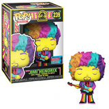 Jimi Hendrix #239 Black Light 2021 Fall Convention Exclusive Funko Pop Rocks in box and out of box