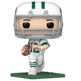 Joe Namath Funko Pop #245 displayed out of the box showing full character details