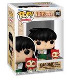 Kagome with Kirara Funko Pop #1592 displayed inside the box from InuYasha Animation