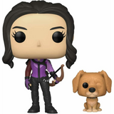 Kate Bishop with Lucky the Pizza Dog #1212 Marvel Hawkeye Funko Pop TV figure out of box with bow and Lucky