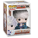 Killua Zoldyck #654 Hunter x Hunter Funko Pop displayed in box, front view