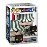 Kisuke & Yoruichi Funko Pop Animation #1613 displayed inside original window box
