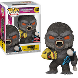 Kong #1547 Godzilla vs Kong Funko Pop Target Con Exclusive shown in and out of the box.