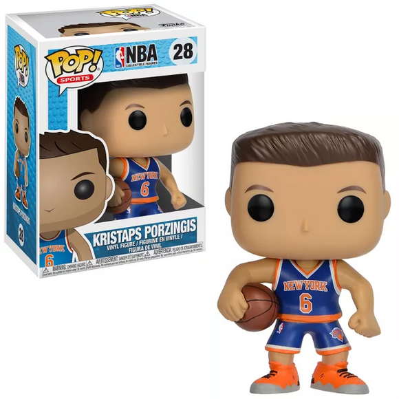 Kristaps Porzingis #28 Funko Pop! in box and out of box