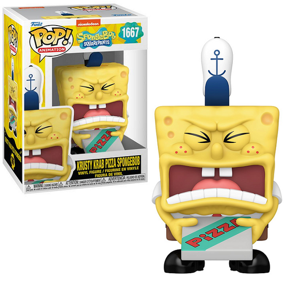 Krusty Krab Pizza Spongebob #1667 - Spongebob Squarepants 25th Funko Pop! Animation