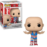 Kurt Angle #146 WWE Funko Pop shown in-box and out-of-box, front view