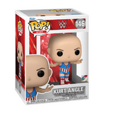Kurt Angle #146 WWE Funko Pop displayed in box, front view
