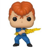 Kuwabara #545 Yu Yu Hakusho Funko Pop! Animation figure standing out of box wielding spirit sword.