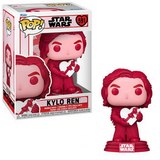 Kylo Ren #591 Star Wars Valentines Funko Pop figure in box and out of box holding heart accessory