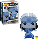 Kyoshi Spirit #1489 Avatar The Last Airbender Funko Pop GITD EE Exclusive shown in box and out of box.
