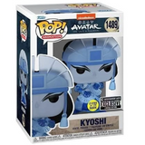 Kyoshi Spirit #1489 Avatar The Last Airbender Funko Pop GITD EE Exclusive displayed in the box.