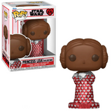 Leia Princess #676 Star Wars Funko Pop Valentine shown in box and out of box.